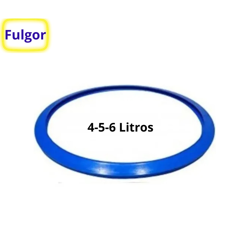 Borracha Panela De Pressão Fulgor de Silicone 4/5/6 Litros