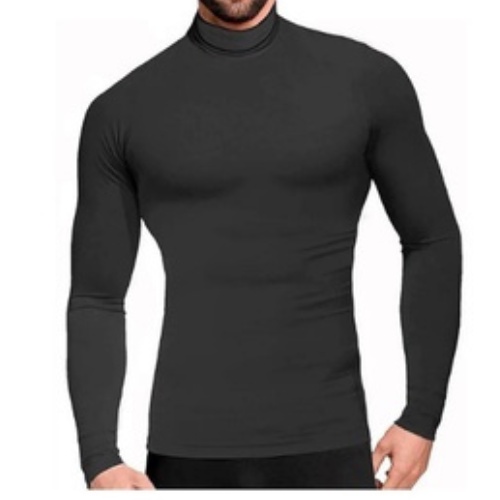 Camiseta Masculino Segunda Pele Gola Alta Proteção Solar Fps Uv + 50