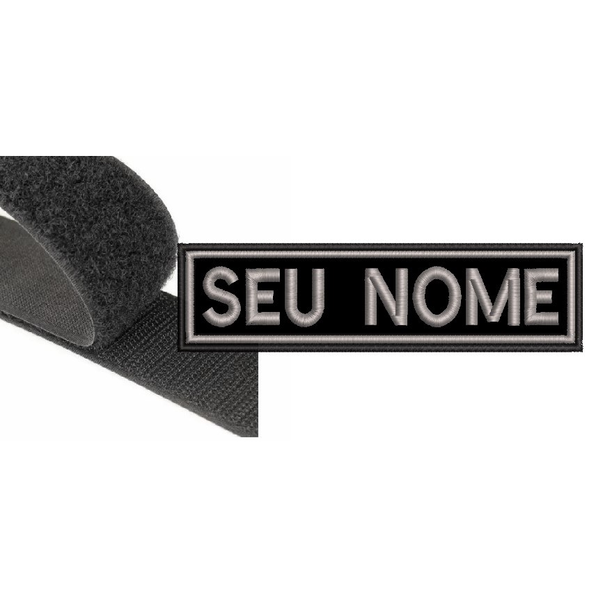Patch Bordado Tarja Seu Nome Rh Bandeira Brasil Com Velcro® - Escorrega o  Preço