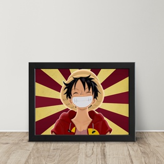 Quadro One Piece Anime Abertura Decorativo A4 23x33cm em Promoção