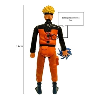 Kit Com Bonecos Anime Naruto Uzumaki Articulados Sasuke Kakashi