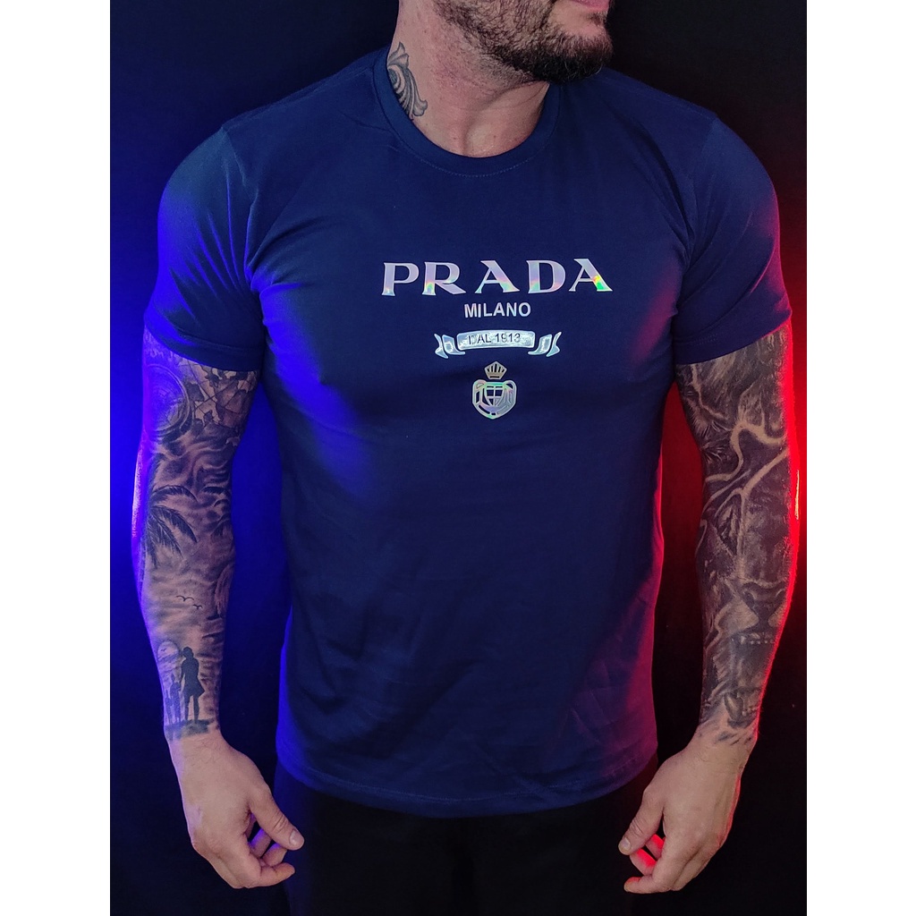Camiseta Masculina Premium P ao G3 de Algodão Fio 30.1 - Camisa Padrão Shopping