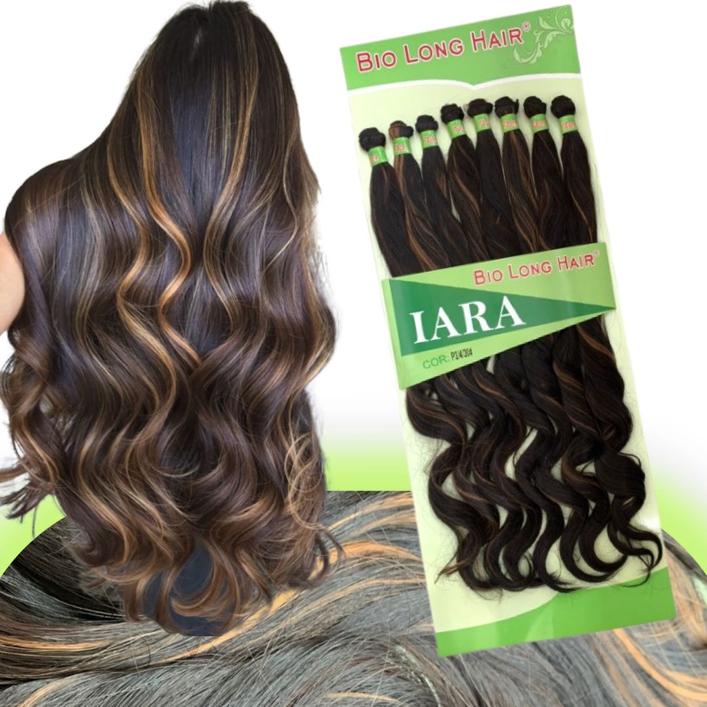 Cabelo Liso Ondulado Iara Longo Bio Long Hair 70cm 280g - Morena