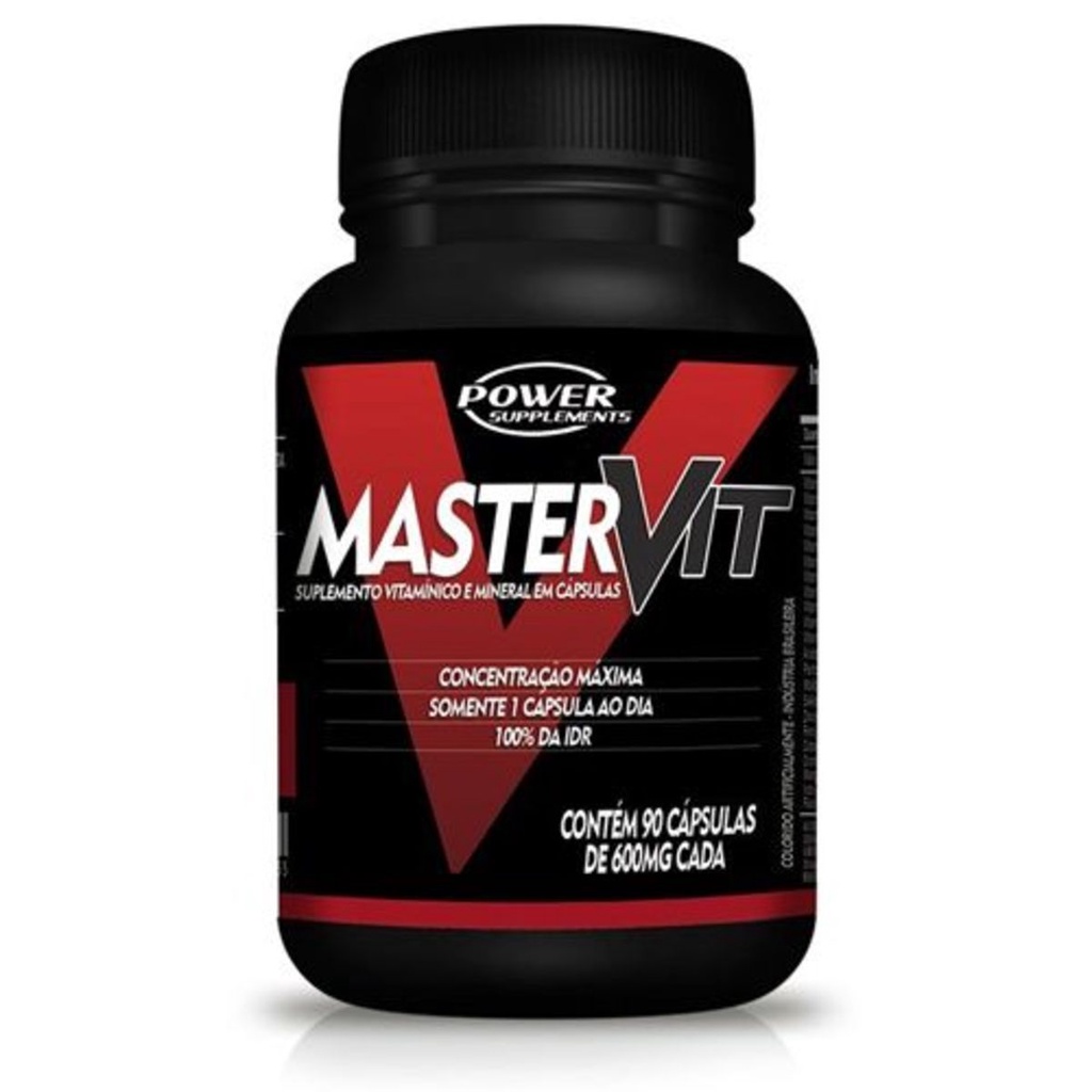 Multivitamínico Master Vit - 90 Cápsulas - Power Supplements (100% ...