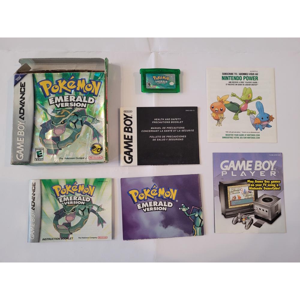 Pokémon Emerald Nintendo Game Boy Advance CIB Completo GBA