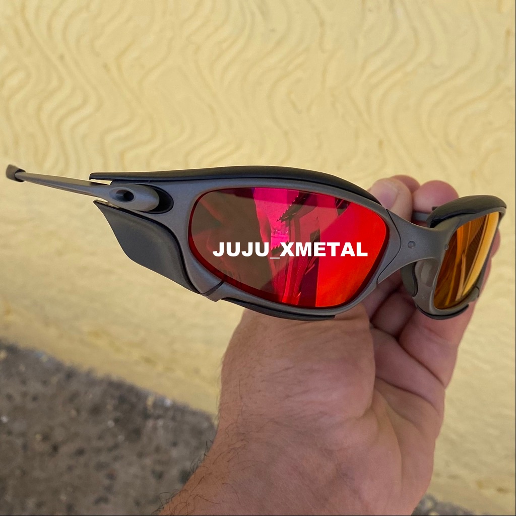 Óculos de Sol Juliet X-Metal Lentes Azul Bebe Polarizadas sideblinder