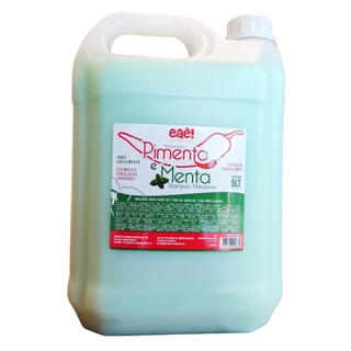 Shampoo Pimenta e Menta 5 Litros - Profissional Lavatório - Extratos Naturais - Mais Rendimento