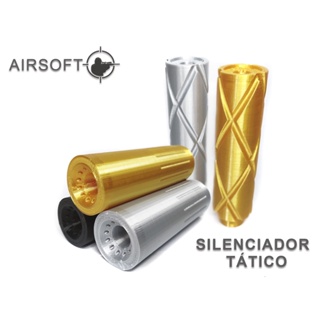 Silenciador 3D Air soft Modelos Efeito Personalizável Sem Rosca Encaixe 14mm