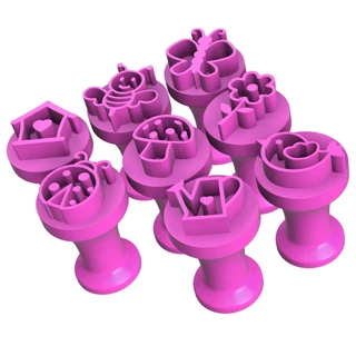 Kit Carimbos Brigadeiros Docinhos Molde Festa Confeitaria - JARDIM ENCANTADO - 8pçs