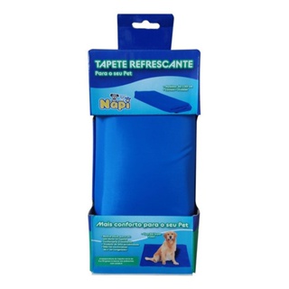 Tapete Gelado Refrescante Para Cachorros Caes e Gatos 40x50cm Colchão Gelado Gel Macio e Confortável