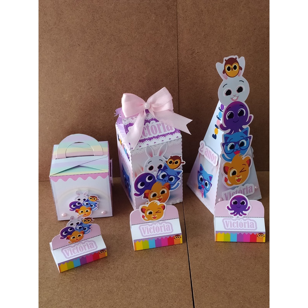 KIT 60 LEMBRANCINHAS TEMA BOLOS FOFO MENINA PARA RECORTA | Shopee Brasil