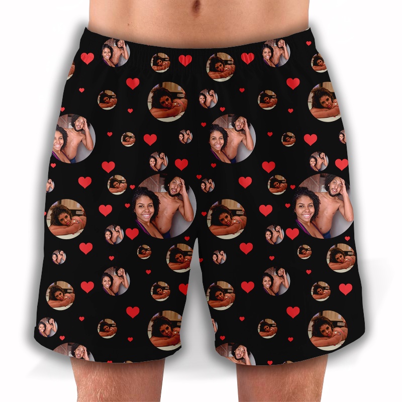 Samba-Canção com Foto Shorts Masculino Pijama