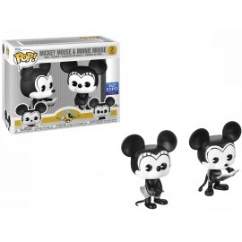 FUNKO POP DISNEY - MICKEY MOUSE & MINNIE MOUSE 66383 NOVO ORIGINAL