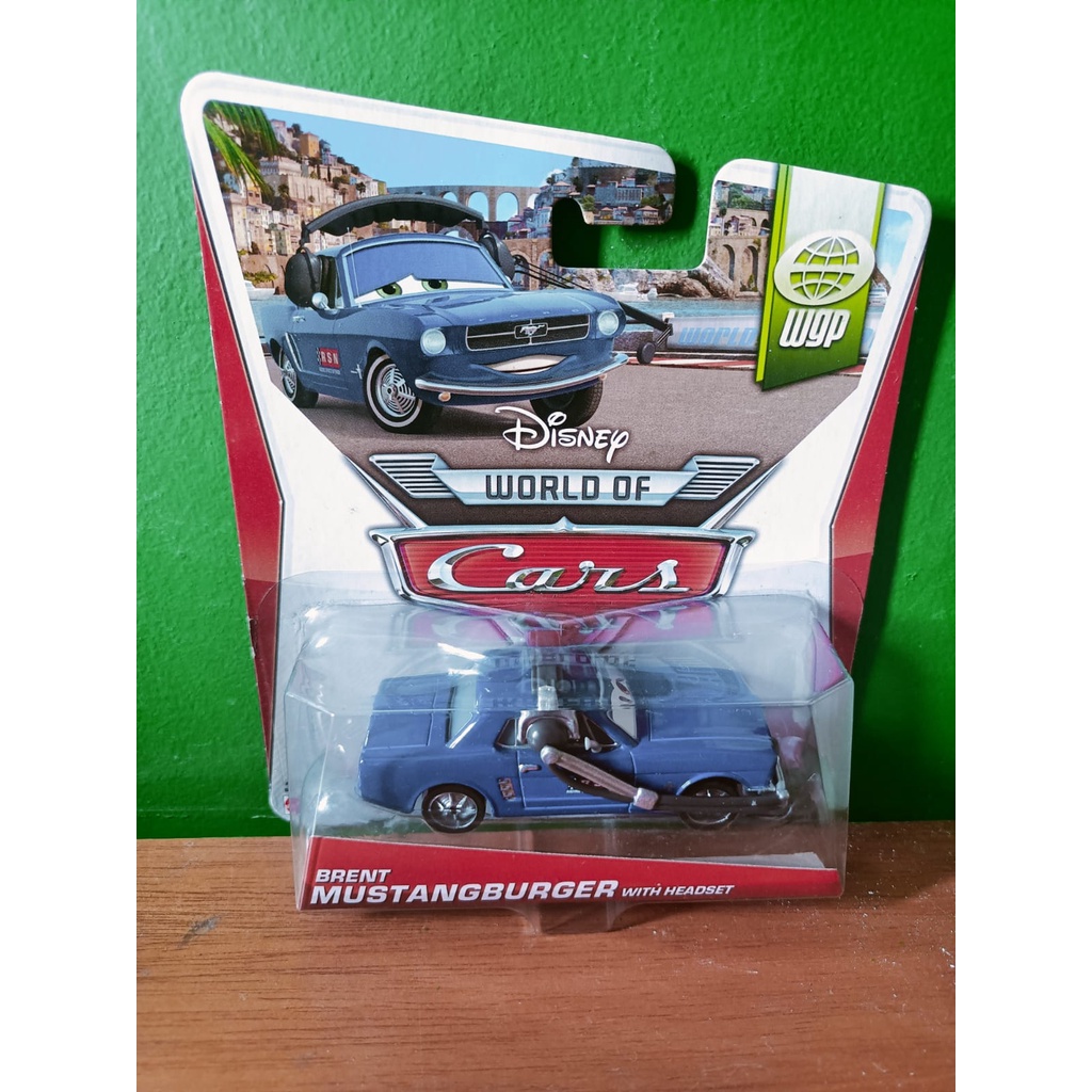 Disney Cars 2 David Hobbscapp With Headset / Brent Mustanburger