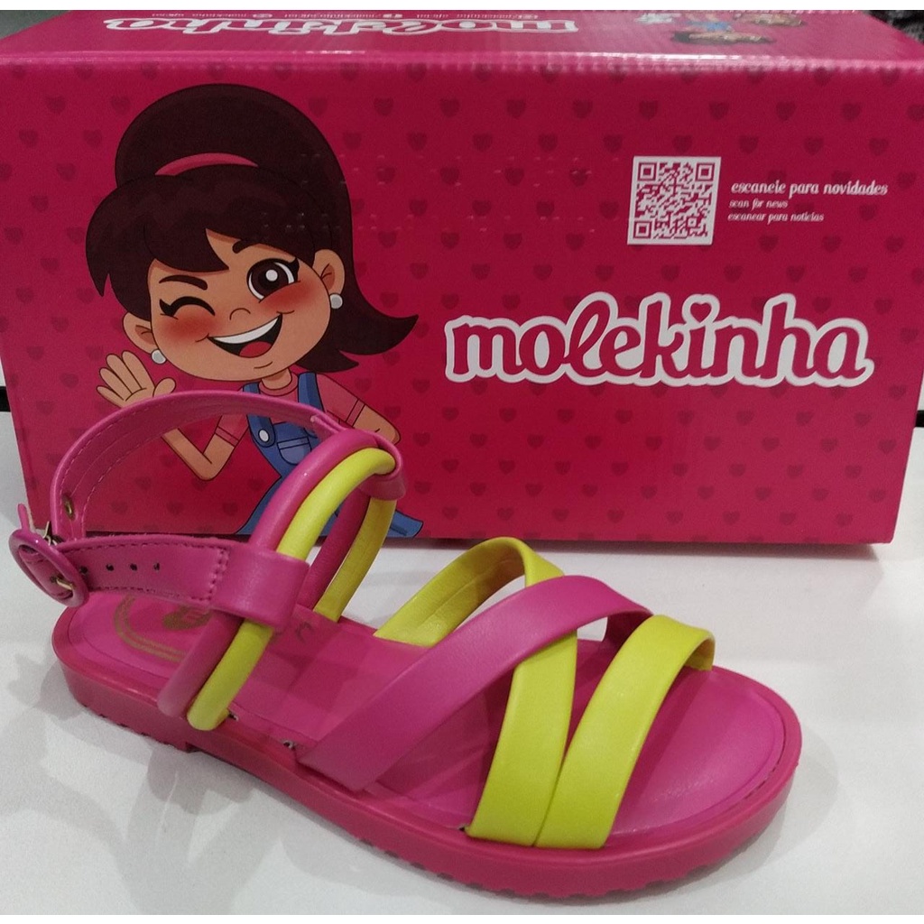 Sand lia Rasteirinha Feminina Infantil Molekinha 2323110