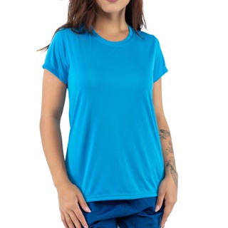 Camiseta Feminina Dry Fit Manga Curta Treino Academia Caminhada