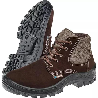 Bota Botina De Segurança Para Trabalho Couro Nobuck Marluvas em Oferta na Shopee