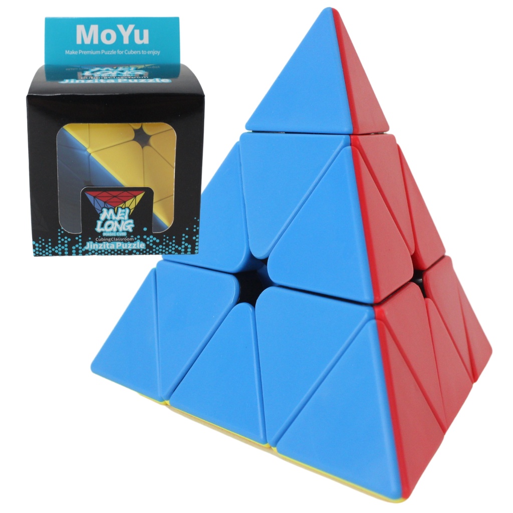 Cubo Mágico Profissional Meilong Pyraminx Stickerless Sem Adesivos