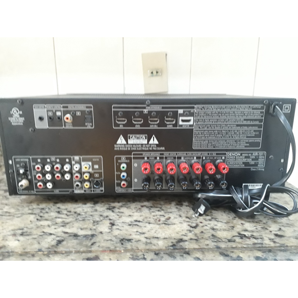 RECEIVER DENON AVR 1911 USB HDMI 7.1 FUNCIONA BEM USADO SEM