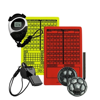 Kit Apito Fox 40 Pearl + Cartão Árbitro + Moeda + Cronômetro