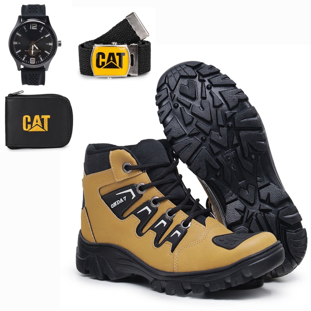 botina caterpillar Onda7 Bota Masculina Kit