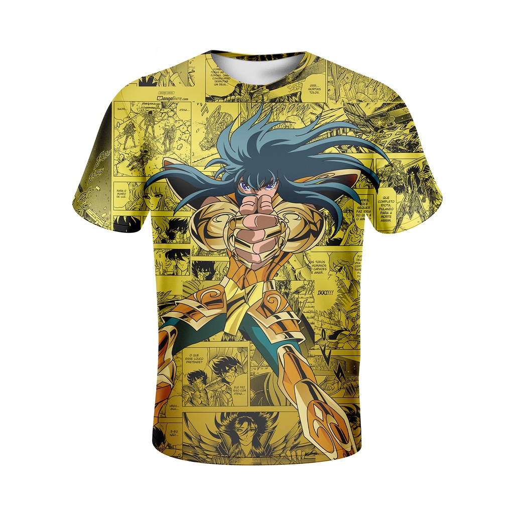 Imagem do esporte de são seiya para homem, ropa informal de manga