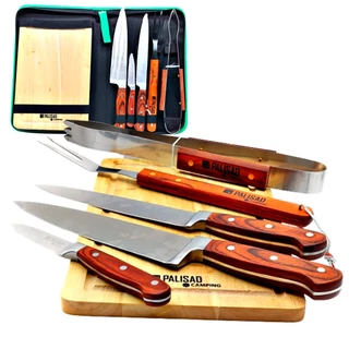 Kit Jogo Para Churrasco Em Aço Inox 7 Peças Com Estojo em Oferta na Shopee