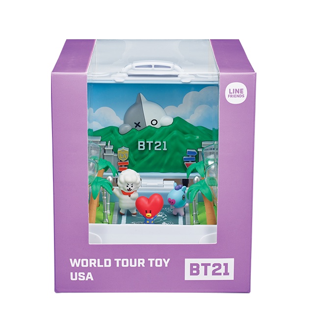 bt21 world tour toy (7types/brazil ,korea, usa, uk, france, japan