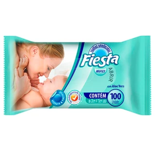 Toalha Umedecida Fiesta Direto Da Fábrica (Pacote com 100 Unidades)