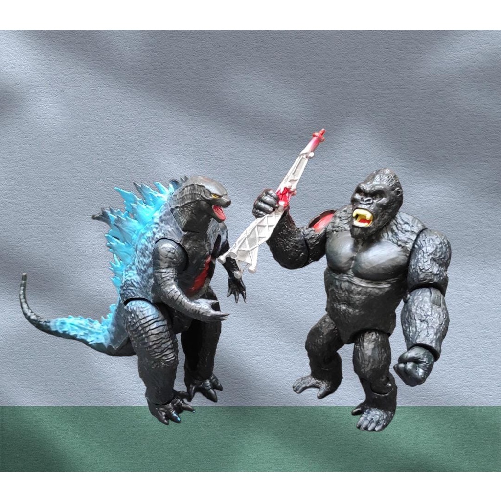 2023 rei kong vs godzilla crânio ilha figura de ação filme modelo  chimpanzés gojira figma brinquedos