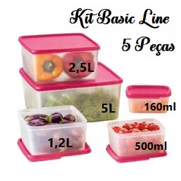 Tupperware Basic Line Colorido Kits CONFORME DESCRIÇÃO E FOTO | Shopee ...