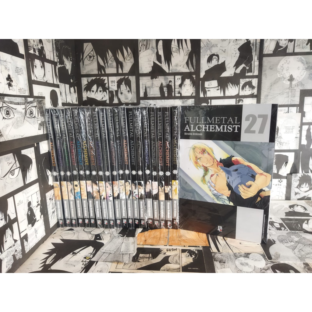 MANGAS FULL METAL ALCHIMIST JBC FULLMETAL COMPLETE SUA COLEÇÃO MANGAS AVULSOS 1 AO 27