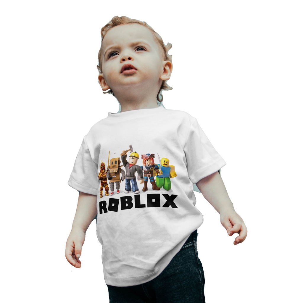 Camiseta Roblox Infantil Juvenil Camisa Game Jogo Skins Personagens Turma  Festa Crianças Preto, Roupa Infantil para Menino Nunca Usado 83706518