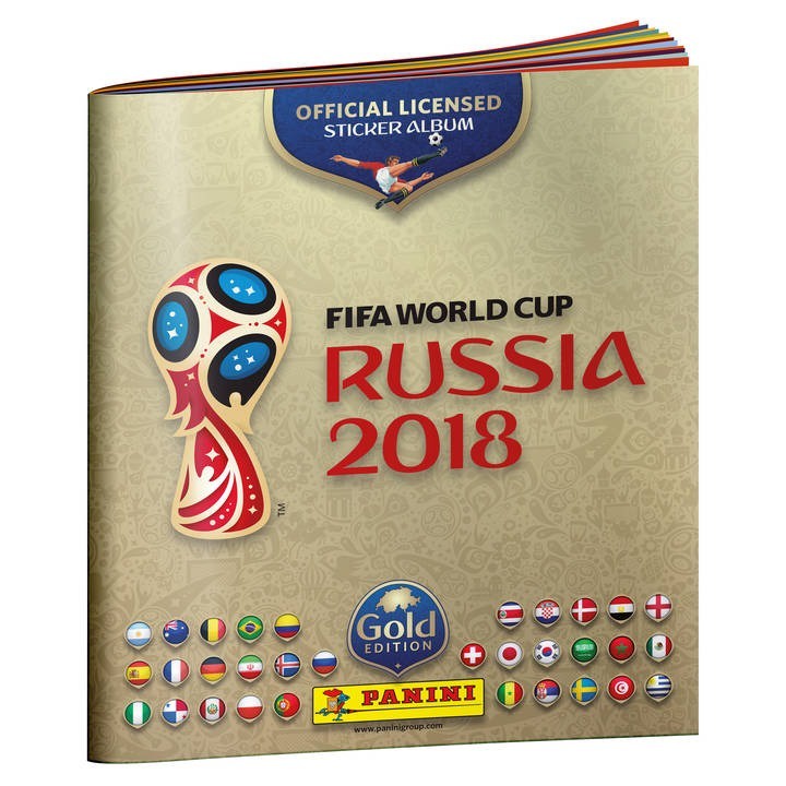 Album Copa do Mundo 2018 Russia Gold Swiss Edition - Edicao Suica
