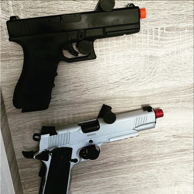Suporte De Parede Para Pistola Airsoft Aeg Gbb