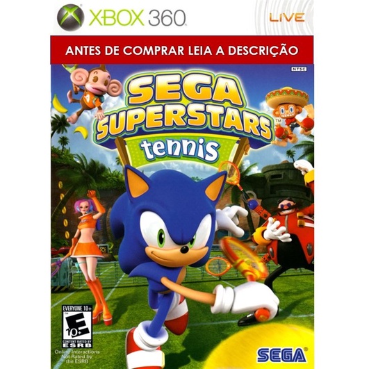 Jogo Sega Super Star Tennis Xbox 360 Mídia Física