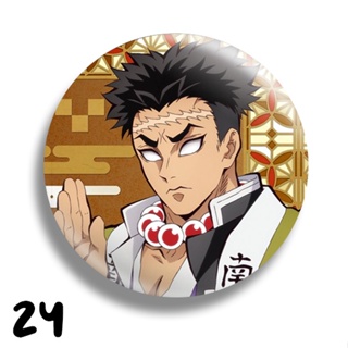 Bottom Kimetsu no Yaib: Demon Slayer Zenitsu Button 3,5 cm