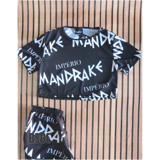 Kit Império Mandrake Cria de Quebrada Favela Camiseta+bermuda Pipokinha