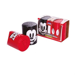 Kit 2 Porta Tempero Saleiro Pimenteiro Mickey Disney Plasutil