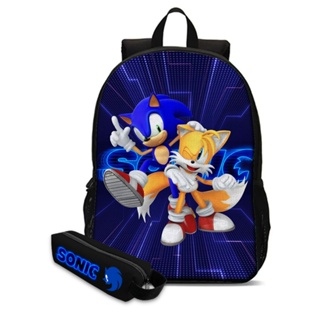 57 Pçs/set Super Sonic 3d Imprimir Mochila Escolar Mochila P