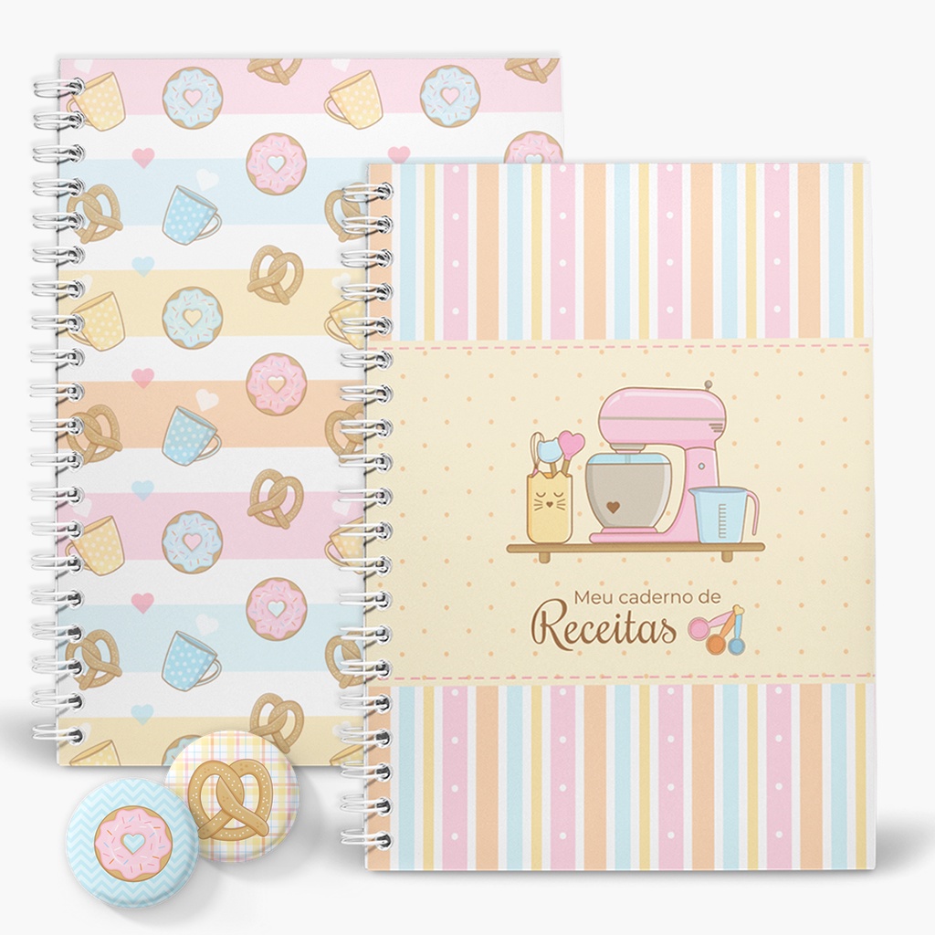 Livro de receitas, minhas receitas, caderno de receitas, caderno de cozinha
