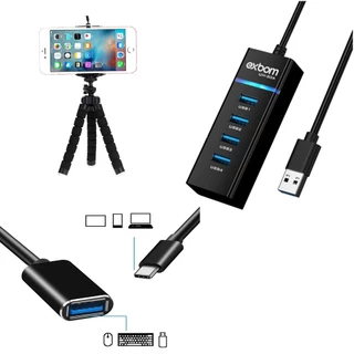 Mobilador Profissional Hub Usb 3.0 Veloz 4 Portas Para Celular Tipo C Free Fire Call Of Duty Mobile (NÃO TRAVA) em Oferta na Shopee