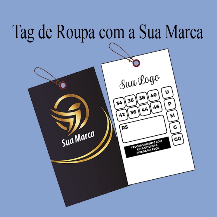 Etiquetas Personalizadas para Loja Roupas/Tag de Roupa com a Sua Marca ...