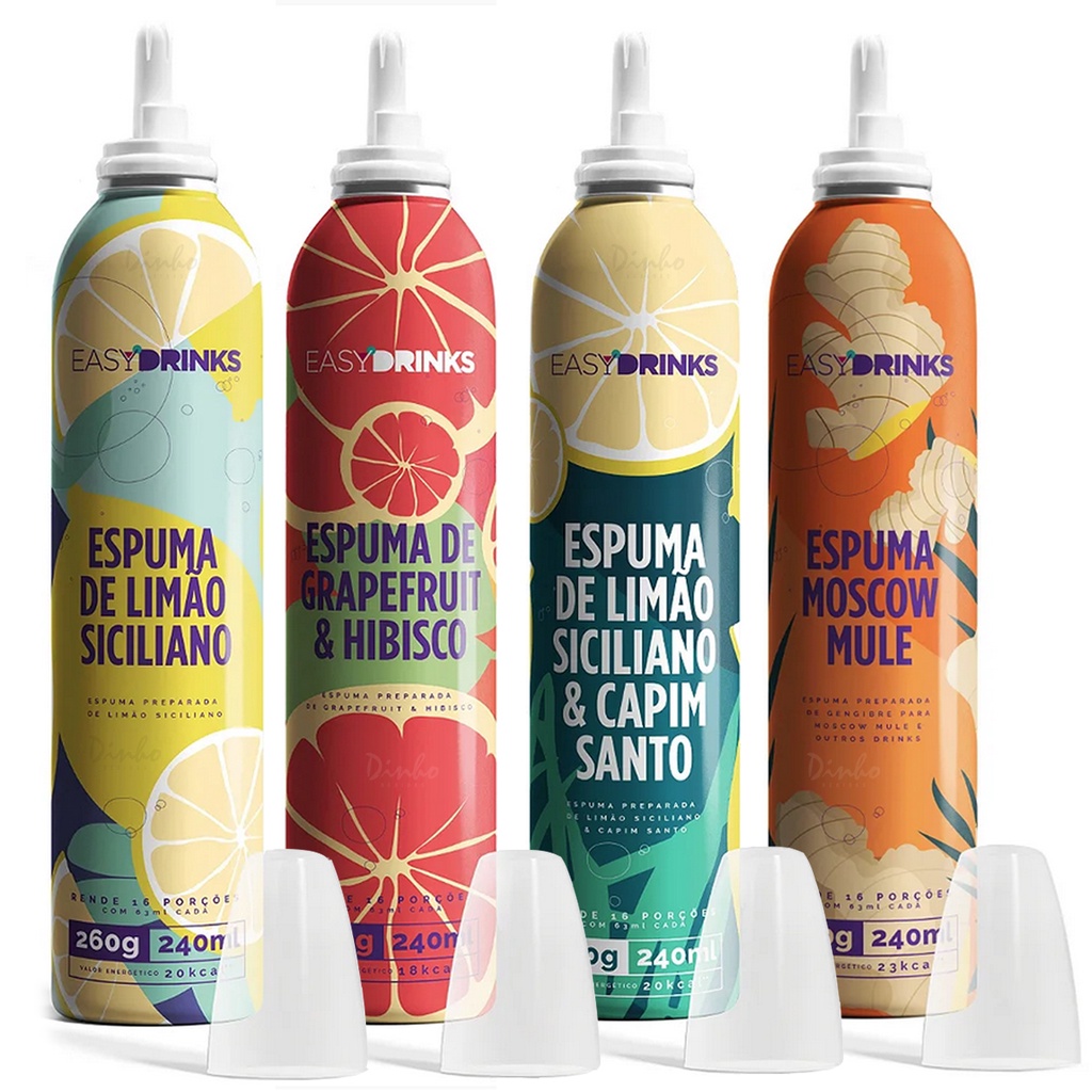 Espuma Para Drink Easy Drinks Sabores Gr Shopee Brasil