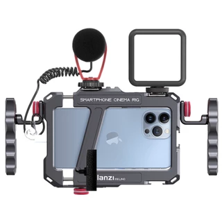 Cage Gaiola Metal Ulanzi Para Celular + Led + Microfone