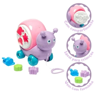 Caracol Didático Infantil Com Forminhas Cotiplas em Oferta na Shopee