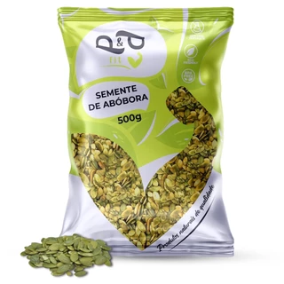 Semente de Abóbora Crua Sem Casca - 500g em Oferta na Shopee