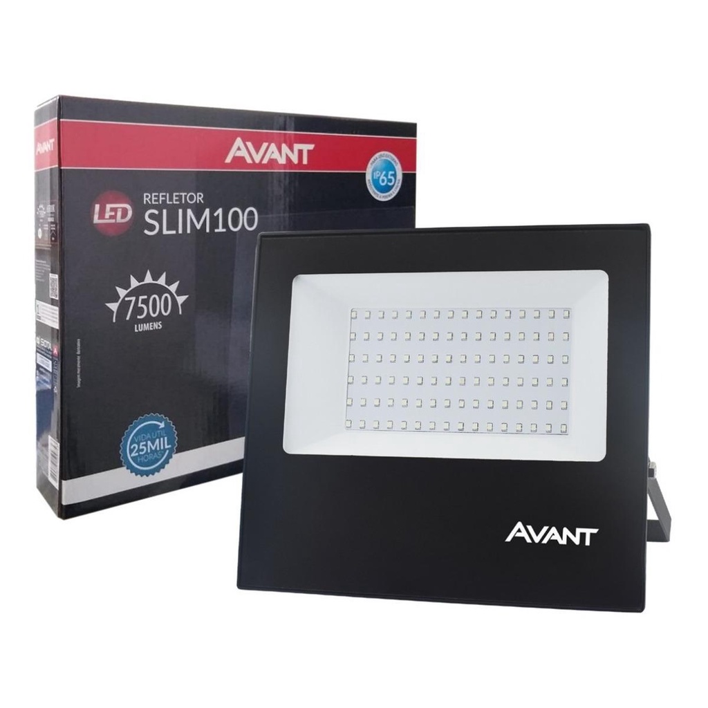 Refletor 100W 6500K Branco Frio IP65 Avant
