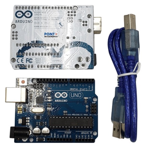 Kit Arduino Uno R3 Made In Italy + Display 16x2 | Shopee Brasil