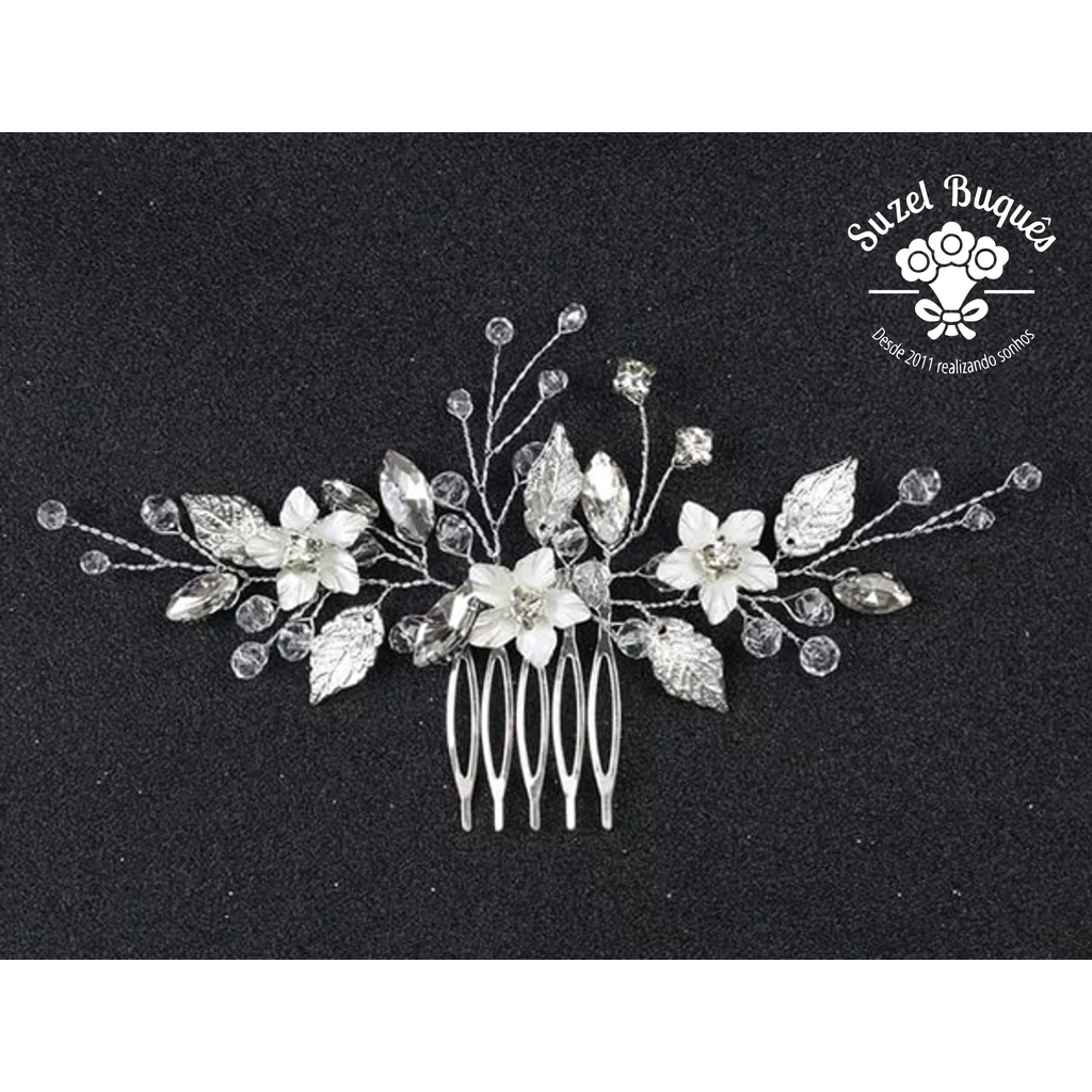 Arranjo de Cabelo Grinalda de Noivas Casamentos Penteados